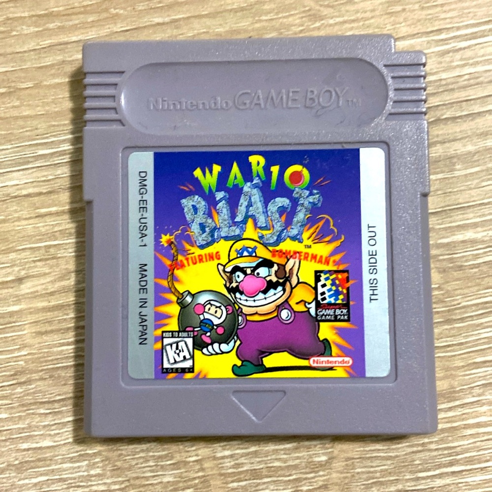 Wario Blast (Nintendo Game Boy, 1994) Cartridge Only - Authentic